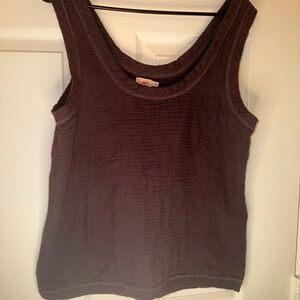 Faherty charcoal Gray Tank organic
